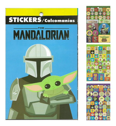 Block De Stickers Mandalorian Baby Yoda Star Wars - Mand22sw