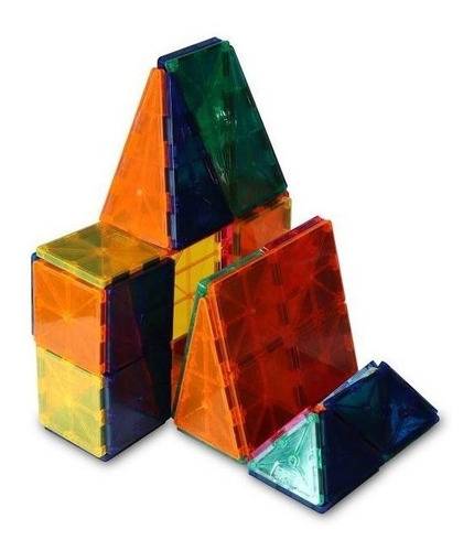 Set De Construcción Azulejos Magnéticos 30 Piezas En Caja