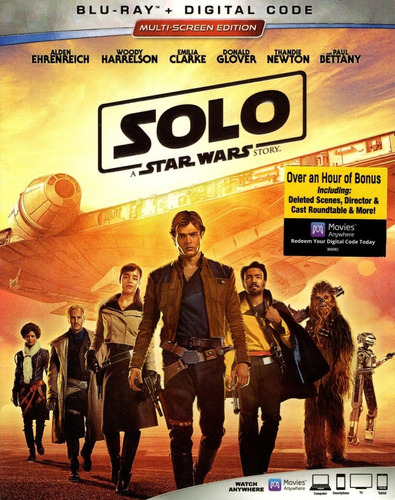 Han Solo Una Historia De Star Wars Pelicula Blu-ray