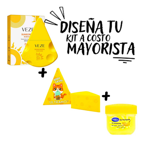 Kit Facial Protector Solar Queso Esponja Veze Ultramo