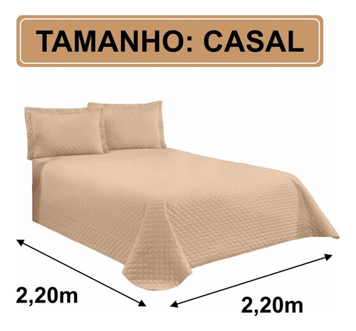 Kit Colcha Cobre Leito Casal Queen Matelado 3 Peças Cinza Cor Avela Lisa