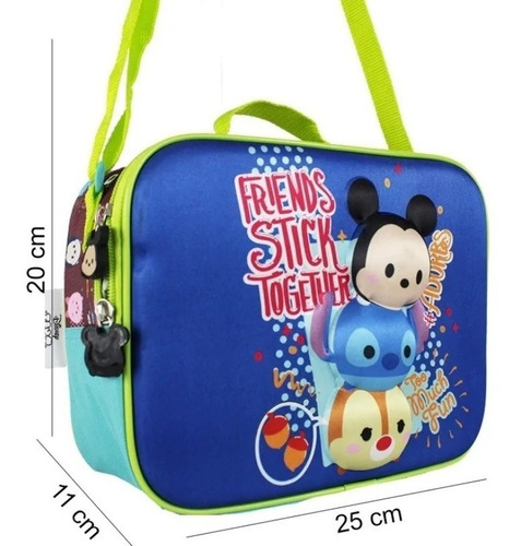 Kit Mochila+lonchera Disney Tsum Tsum Original Atm