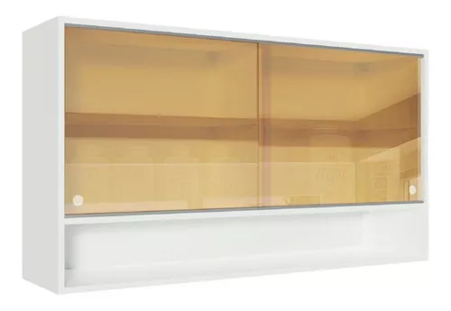 Mobi Alacena de Madera Modelo Ámsterdam Color Blanco Largo 58 cm Mueble de  Cocina Horno Microondas