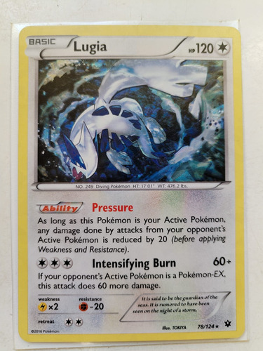 Lugia - 78/124 - Shattered Holo Rare Pokemon Tcg