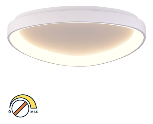 Luminaria Plafon Led 48w 65cm Dimeriz. Triang Blanco Chiaro