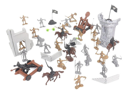 Medieval Knight Pretend Play Model Castle Building With