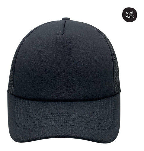 Imagen 2 de 6 de Gorra Trucker Camionera Lisa Frente Color Calidad Premium