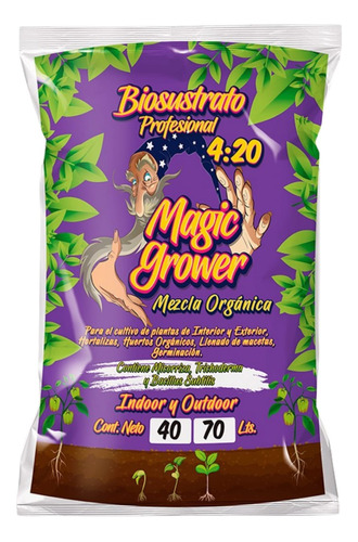 Sustrato Grower Mix 70l  Mago De Oz  Magic Tonic 250ml