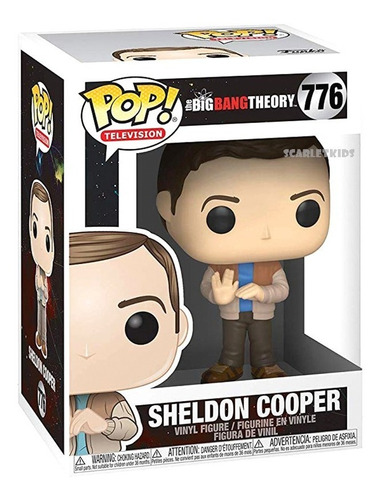 Funko Pop The Big Bang Theory Sheldon Cooper 776 Orig Scarle