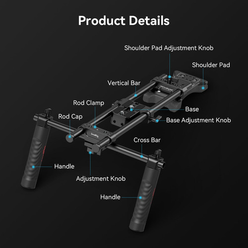 Kit De Soporte De Hombro Para Cámara Smallrig Universal Basi