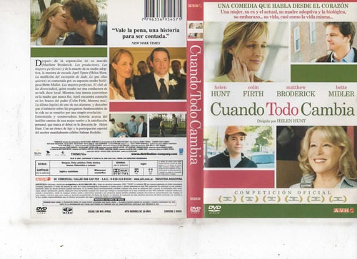 Cuando Todo Cambia - Dvd Original - Buen Estado