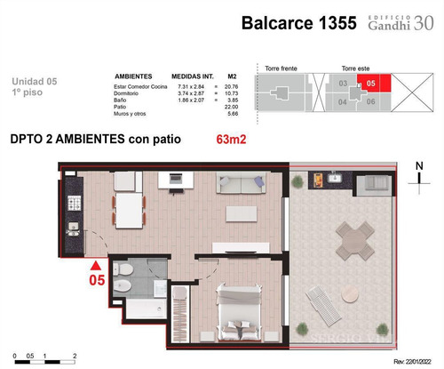 Imagen 8 de 8 de Balcarce 1300 - 1 Dormitorio En Venta En Rosario