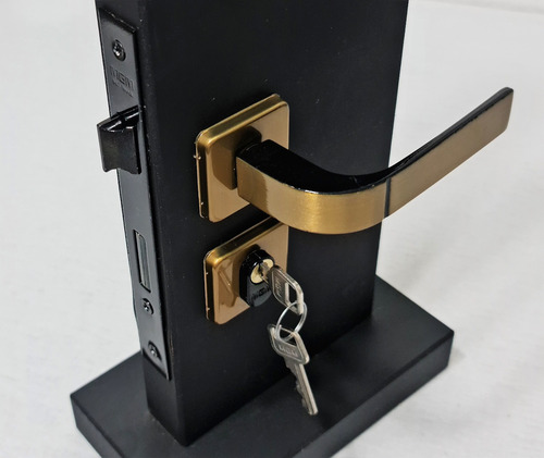 Imagem 3 de 10 de Fechadura Para Porta Quarto Sala Externa Modena Bronze Mgm