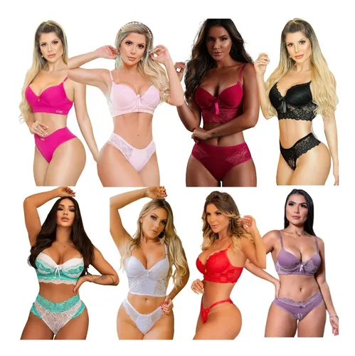 Conjunto De Lingerie Sexys Luxo Atacado Kit 10 Conjuntos