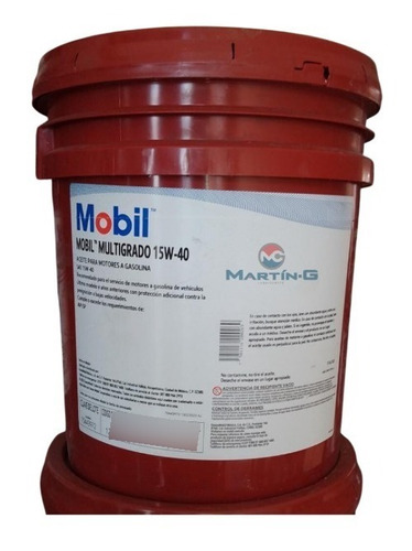 Mobil 15w40 Cubeta Motore A Gasolina