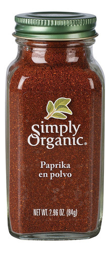 Paprika Simply Organic En Polvo 84g
