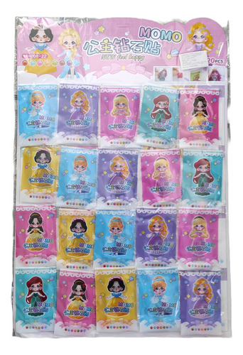 Diamantes Pinta Princesa Colorea Regalo Bolo Piñata Fiesta