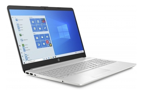 Notebook HP 15-dw2008ca silver 15.6", Intel Core i5 1035G1  8GB de RAM 1TB HDD, Intel UHD Graphics 1366x768px Windows 10 Home