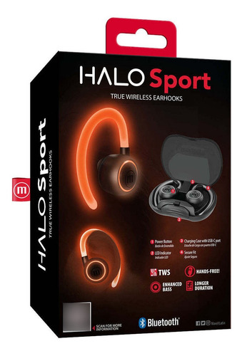 Audifonos Bluetooth Maxell Eb-bttwsh Bt Tws Halo Sport Neon
