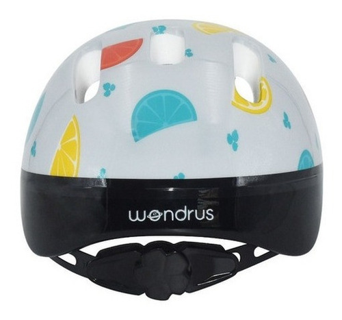 Casco Bicicleta Wondrus Niño Skate Patin Celeste 52-56 Cm