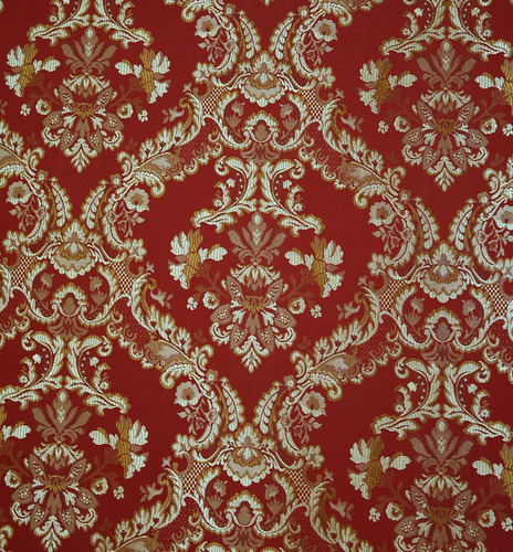 Damask Upholstery And Drapery , Jacquard Fabric Sold By...