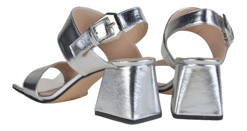 Sandalias Cómodas Taco Bajo De Mujer De Cuero Mita - Ferraro