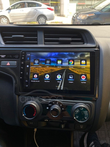 Central Multimidia 9' Honda Fit Android + Carplay