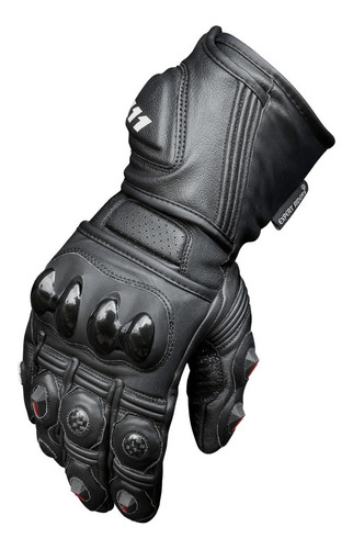 Luva X11 Epic Full Leather Couro Com Proteção Motociclista