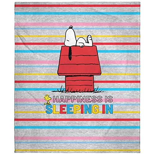 Peanuts Snoopy Y Woodstock Felicidad Está Durmiendo Si...
