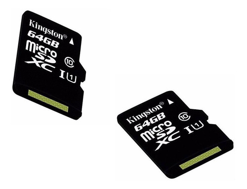 Tarjeta de memoria Kingston SDC10G2 con adaptador SD 64GB