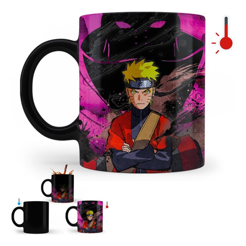 Imagen 2 de 2 de Taza Mágica Anime Naruto Kakashi | Varios Modelos
