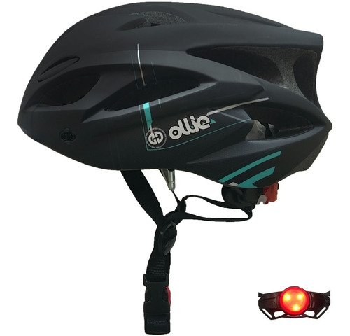 Casco Ciclista Ollie Cyclone - Negro/verde | S18-l