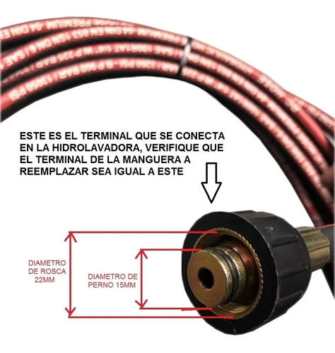 Manguera Hidrolavadora Robust/dowen Paggio/einhell/bta 10 Mt | Envío gratis