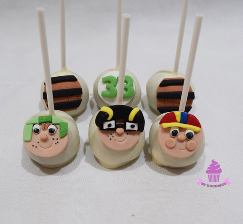 Cakepops Chavo Del 8 Quico Chilindrina - Mesa Dulce Tematica
