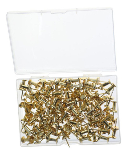 Push Pins Gold Para Tablón De Anuncios, 200 Unidades, Para O