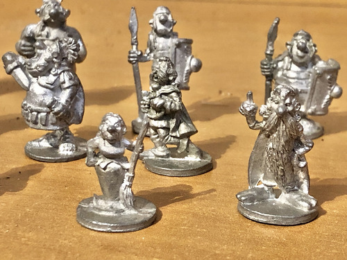 Coleção Miniaturas Chumbo Asterix E Obelix Antigo Raro (Usado)