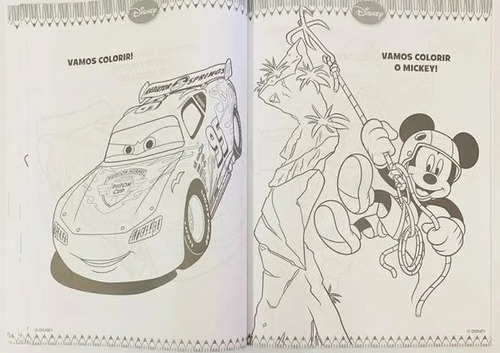 Livro Infantil 100 Páginas Para Colorir Disney - Meninos