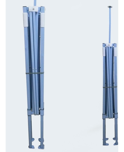 Toldo Plegable 100% Impermeable 3x3 Acero Reforzado Color Azul