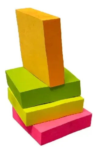 Notas Adhesivas Removibles 38x50mm Neon X400 Und X2 Paquetes
