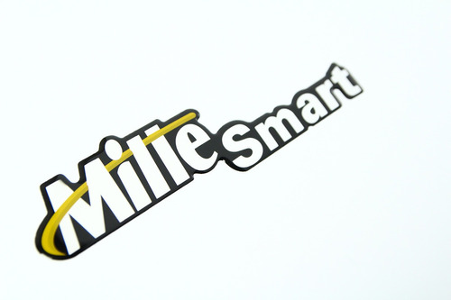 Adesivo Emblema Fiat Uno Mille Smart Resinado Dx0375 Fk