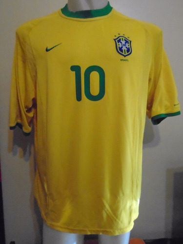 Camiseta Selección Brasil 2000 2001 Rivaldo #10 Barcelona Xl