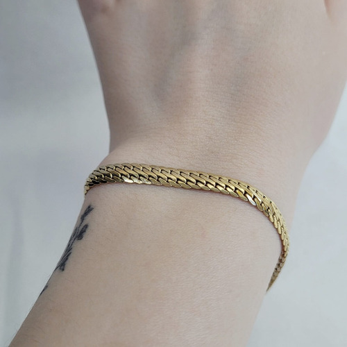 Pulseira Elo Lacraia Em Ouro 18k - Cod 37090 (Usado)