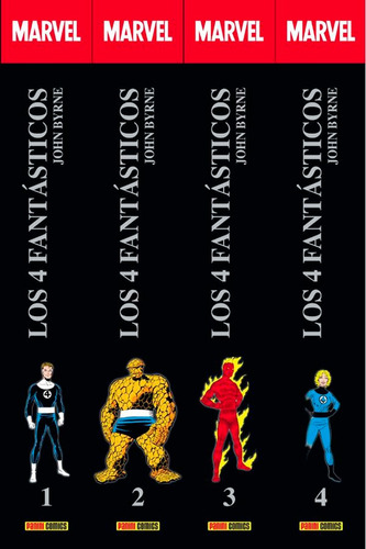 Marvel Héroes Los 4 Fantasticos John Byrne Pack Completo Pan