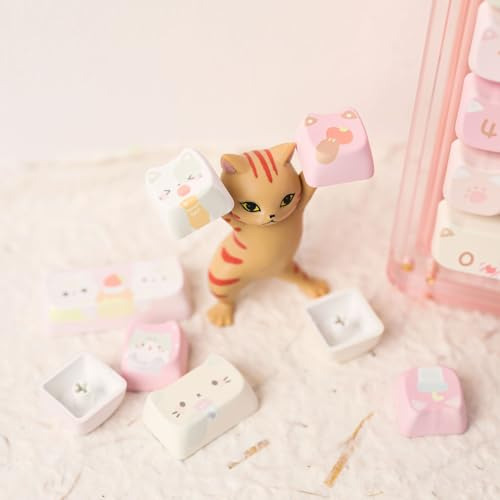 Paquete De Teclas Kiiboom Meow Meow Squad, 142 Teclas Pbt