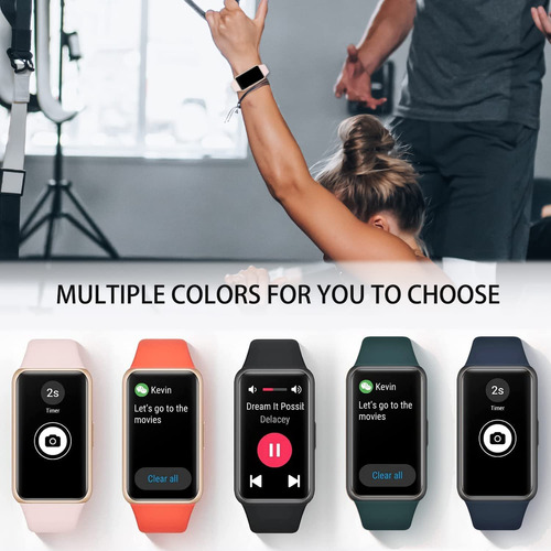 Wuwocj Set Of 2 Bands Compatible For Honor Band 6/huawei Ban