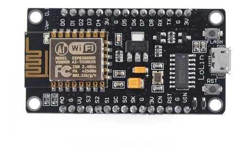 Imagen 2 de 10 de Nodemcu Wifi Esp8266 Lua Gpio Pwm I2c Uart Arduino Ch340 Hob
