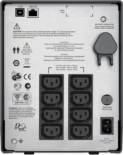Imagen 4 de 10 de Ups Apc 1500 Va Smart Smc1500i 900w 4min 41seg 230v