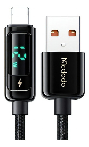 Cable Mcdodo CA-9940 negro con entrada USB