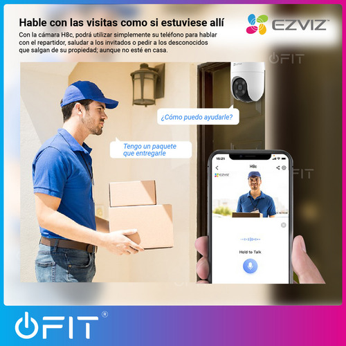 Camara De Seguridad Wifi Domo Color Full Hd Ezviz Vista 360