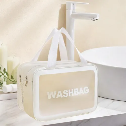 Bolsa De Aseo De Viaje, Estuche Para Mujer, Bolsa Blanco L